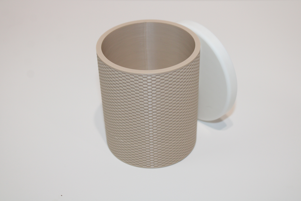 2.75” Wall Planters - Straight Weave (White)