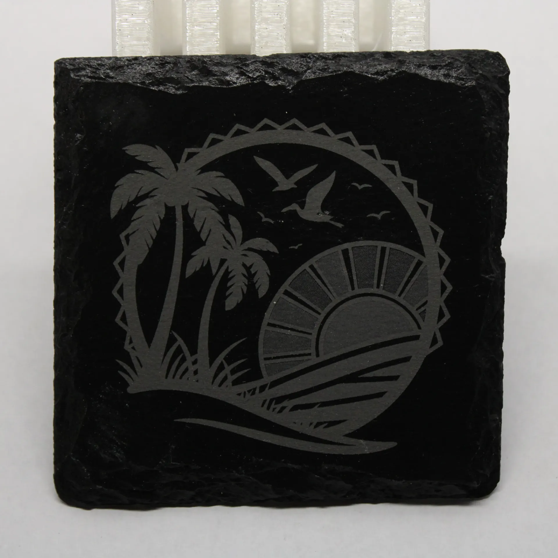 Square Slate Coaster w/ Custom Image