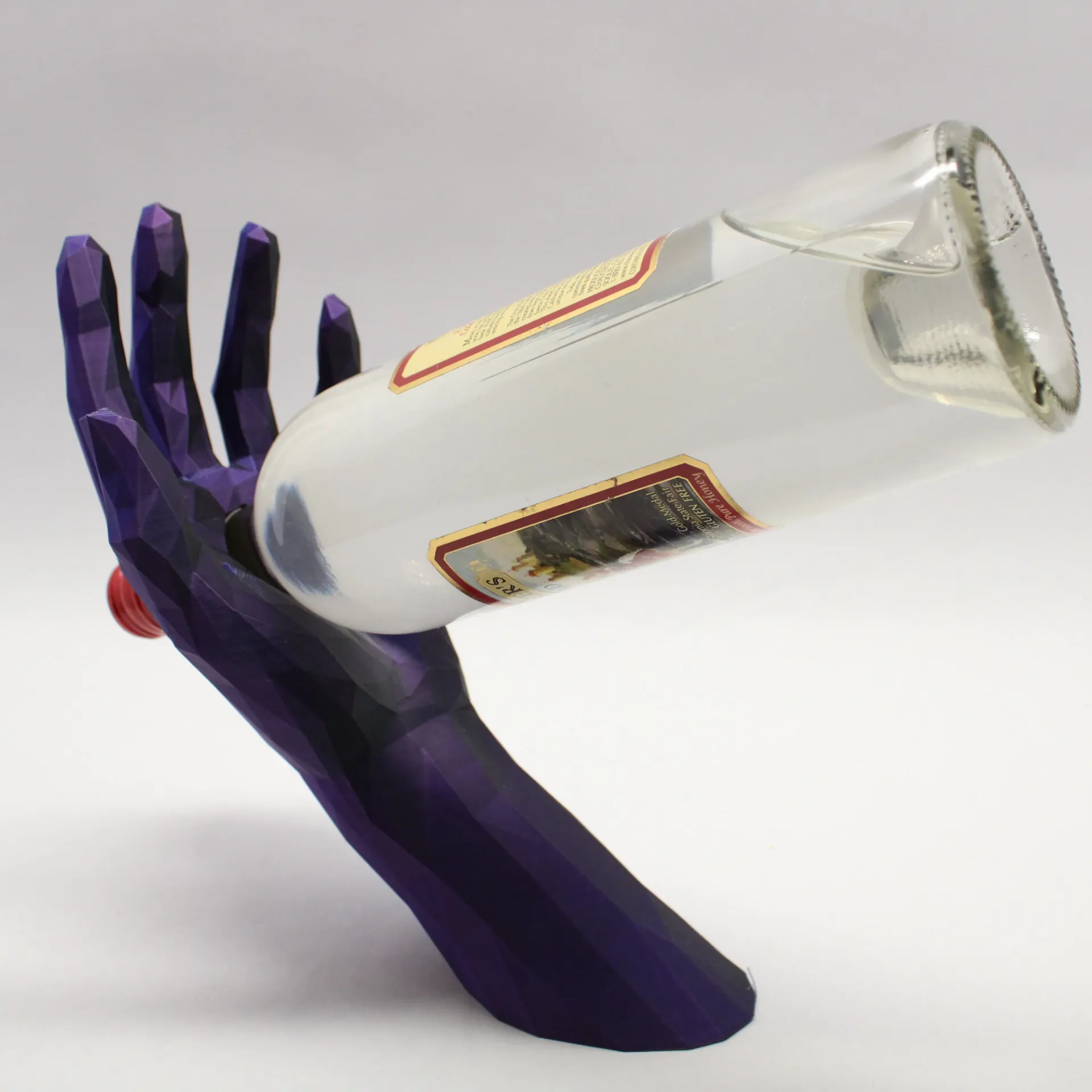 Polygonal Hand Collection - Wine Bottle