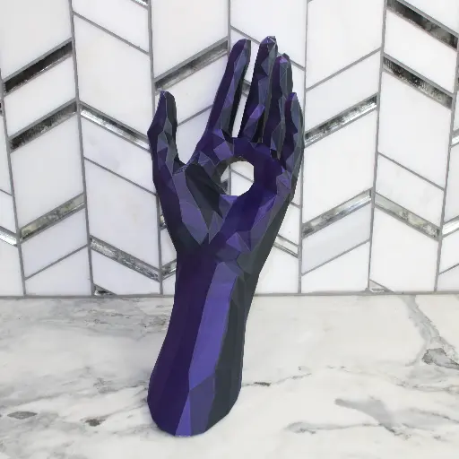 Polygonal Hand Collection - Wine Bottle